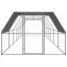 Outdoor Chicken Cage 3x12x2m - Galvanised Steel | HipoMarket