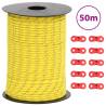 Tent Guy Rope with Reflective Strips and Spanners 50 m 3 mm Colour yellow Size 3 mm Quantity in Package 1 