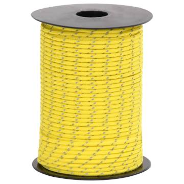 Durable Tent Guy Rope with Reflective Strips - 50m 3mm