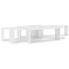 Stylish Wall Cube Shelf Set - High Gloss White | HipoMarket