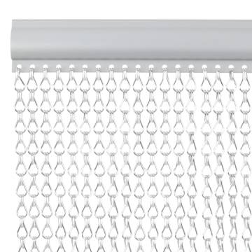 Chain Door Fly Screen 100x200 cm Aluminium - Keep Insects Out