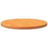 Round Wax Brown Pine Table Top Ø50 cm - Durable & Versatile