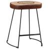 Retro Bar Stools 2 pcs Dark Brown | Stylish & Sturdy