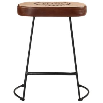 Retro Bar Stools 2 pcs Dark Brown | Stylish & Sturdy