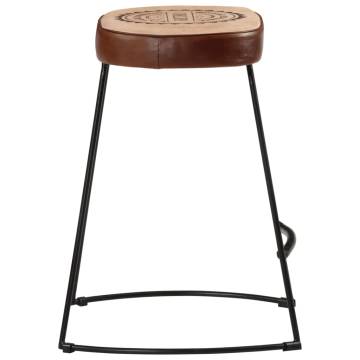 Retro Bar Stools 2 pcs Dark Brown | Stylish & Sturdy