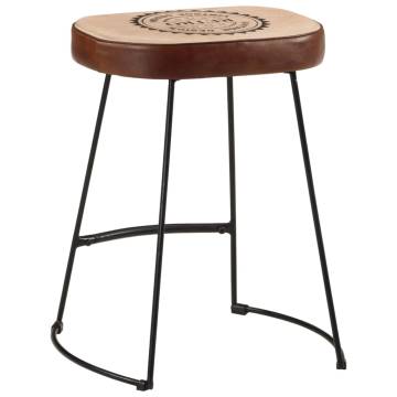 Retro Bar Stools 2 pcs Dark Brown | Stylish & Sturdy