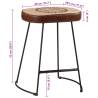 Retro Bar Stools 2 pcs Dark Brown | Stylish & Sturdy