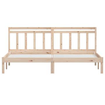 Solid Wood Pine Bed Frame 160x200 cm - Durable & Stylish