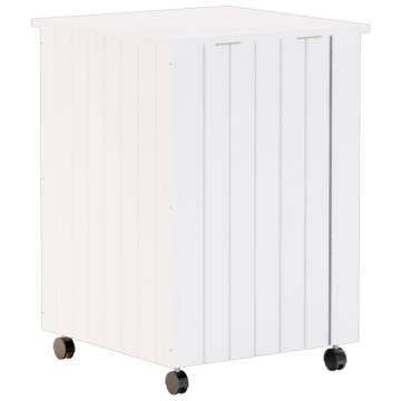 Laundry Basket with Wheels RANA - Solid Pine Wood | Hipomarket