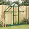 Greenhouse with Base Frame Green 169x58x202 cm Aluminium Colour green Size 169 x 58 x 202 cm Quantity in Package 1 