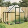 Greenhouse with Base Frame Green 169x169x195 cm Aluminium Colour green Size 169 x 169 x 195 cm Quantity in Package 1 