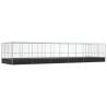 Aviary with Extension - Silver Steel 1139x307x212 cm | HipoMarket