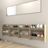 Wall Shoe Cabinets 4 pcs Sonoma Oak - Stylish & Space-Saving