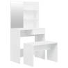 High Gloss White Dressing Table Set - Stylish & Functional