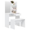 High Gloss White Dressing Table Set - Stylish & Functional