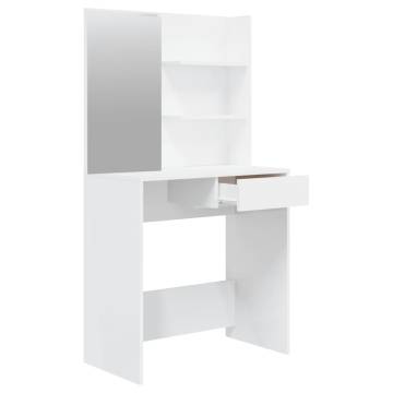 High Gloss White Dressing Table Set - Stylish & Functional