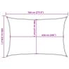 Sunshade Sail 6x7m Sand 160g/m² - Durable HDPE Shade