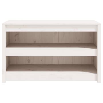 Outdoor Kitchen Cabinet White | Solid Pine Wood 106x55x64 cm