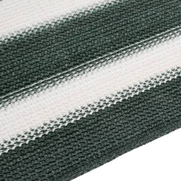 Privacy Net Green and White 1.8x25 m – Durable HDPE Screen