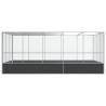 Aviary with Extension Silver 518x307 cm - Safe Bird Haven