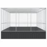 Aviary with Extension Silver 518x307 cm - Safe Bird Haven