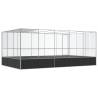 Aviary with Extension Silver 518x307 cm - Safe Bird Haven