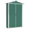 Garden Shed Green 116x45x175 cm - Durable Galvanised Steel