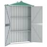 Garden Shed Green 116x45x175 cm - Durable Galvanised Steel