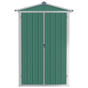 Garden Shed Green 116x45x175 cm - Durable Galvanised Steel