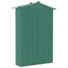 Garden Shed Green 116x45x175 cm - Durable Galvanised Steel