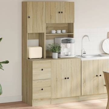 Sonoma Oak Kitchen Cabinet - 95x50x180 cm - Durable & Stylish