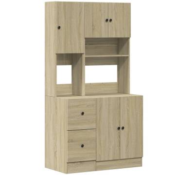 Sonoma Oak Kitchen Cabinet - 95x50x180 cm - Durable & Stylish