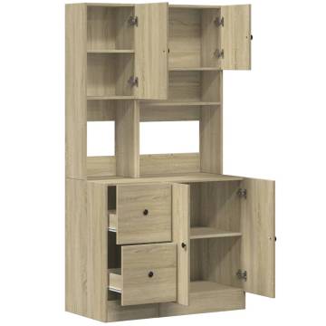 Sonoma Oak Kitchen Cabinet - 95x50x180 cm - Durable & Stylish