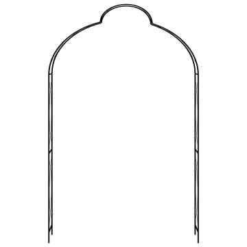 Elegant Black Garden Arch - 150x34x240 cm Iron Structure