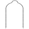 Elegant Black Garden Arch - 150x34x240 cm Iron Structure