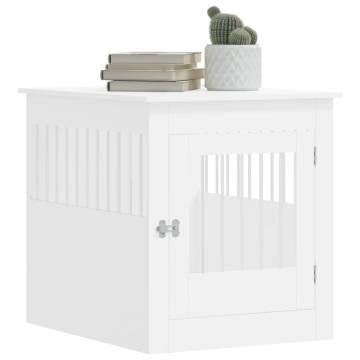 Stylish Dog Crate Furniture - White 64.5x80x71 cm