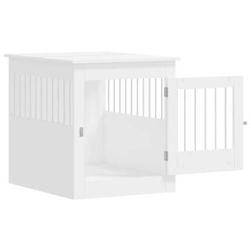 Stylish Dog Crate Furniture - White 64.5x80x71 cm