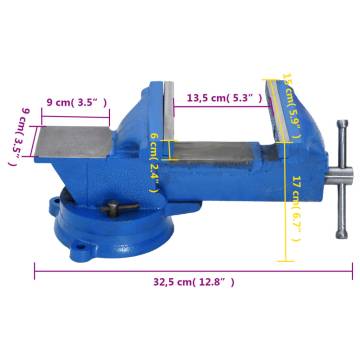 Bench Vise Blue 150 mm Cast Iron - Durable & Versatile Tool