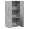 Concrete Grey File Cabinet - Stylish Office Storage (60x32x115cm)