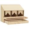 Chicken Laying Nest - 3 Compartments, Solid Pine Wood | HipoMarket