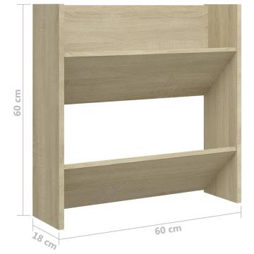 Wall Shoe Cabinets 4 pcs Sonoma Oak - Stylish & Space-Saving