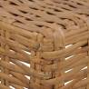 Stylish Natural Rattan Coffee Table - 47x47x28 cm