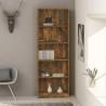 5-Tier Book Cabinet in Smoked Oak - Stylish Storage Solution