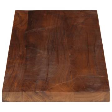 Rectangular Solid Wood Table Top - 90x20x2.5 cm