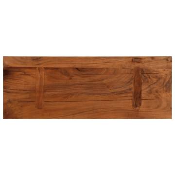 Rectangular Solid Wood Table Top - 90x20x2.5 cm