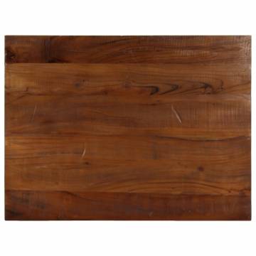 Rectangular Solid Wood Table Top 70x60 cm - Reclaimed Design