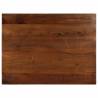 Table Top 70x60x2.5 cm Rectangular Solid Wood Reclaimed Colour brown Size 70 x 60 x 2.5 cm Quantity in Package 1 Material solid reclaimed wood 