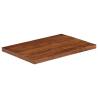 Rectangular Solid Wood Table Top 70x60 cm - Reclaimed Design