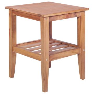 Solid Teak Coffee Table 40x40x50 cm - Elegant & Durable