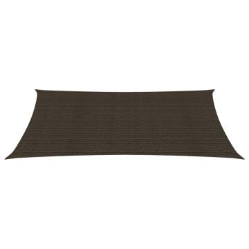 Sunshade Sail 4x7m Brown HDPE - UV & Mould Resistant